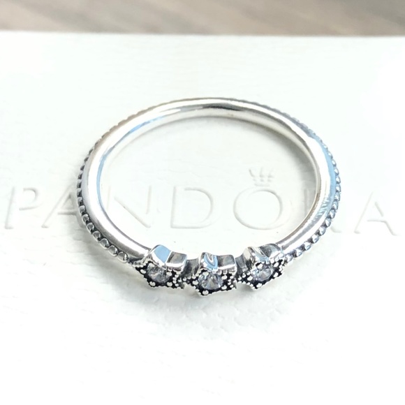 Pandora Jewelry Pandora Celestial Stars Clear Cz Ring 98492c1 Poshmark